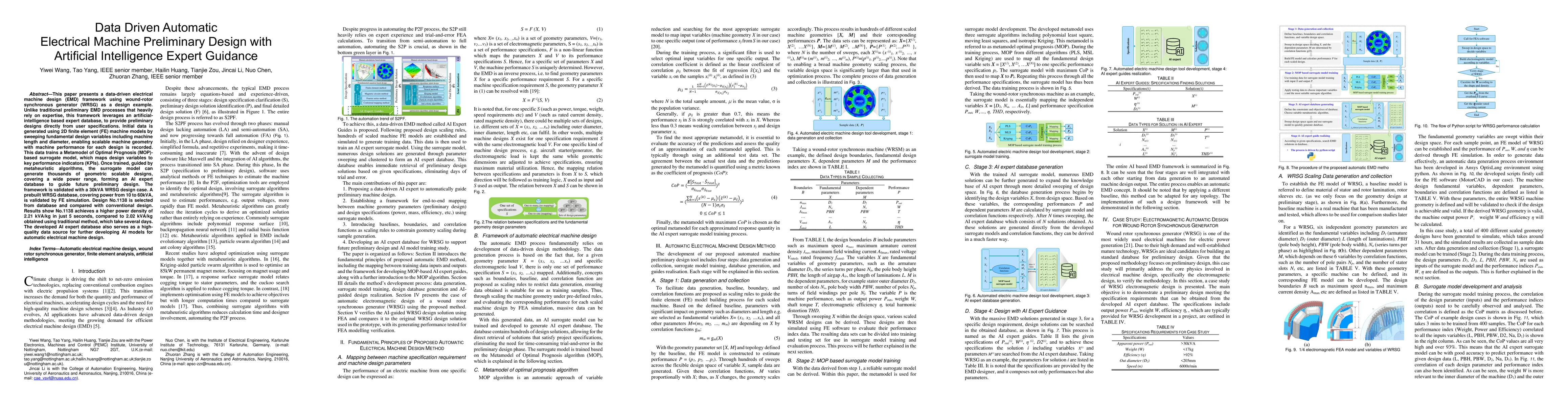 Thumbnail for Data Driven Automatic Electrical Machine Preliminary Design with
  Artificial Intelligence Expert Guidance