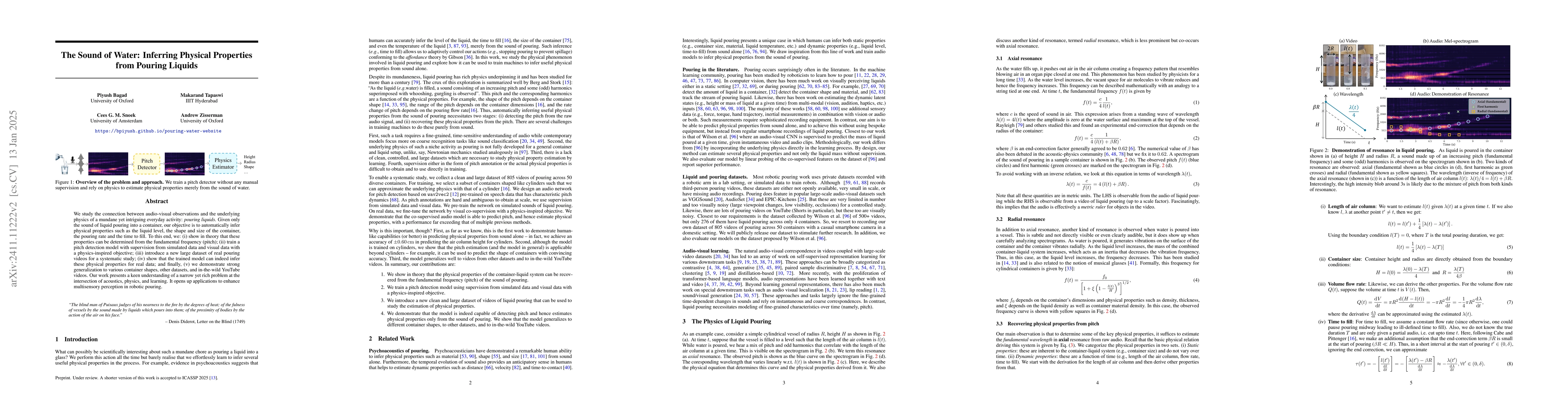 Thumbnail for The Sound of Water: Inferring Physical Properties from Pouring Liquids