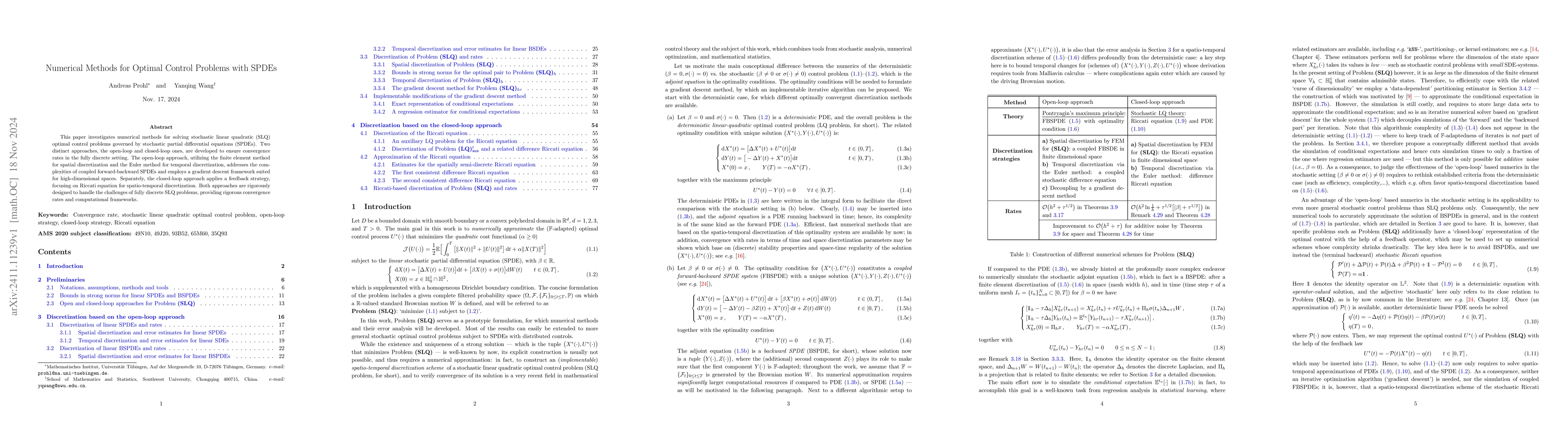 Thumbnail for Numerical Methods for Optimal Control Problems with SPDEs