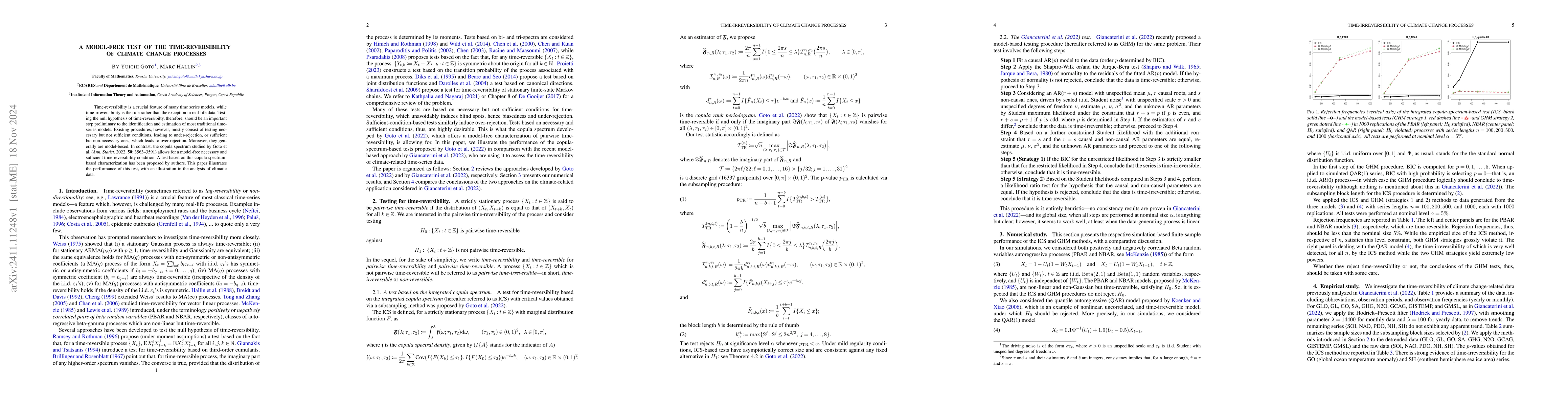 Thumbnail for A model-free test of the time-reversibility of climate change processes