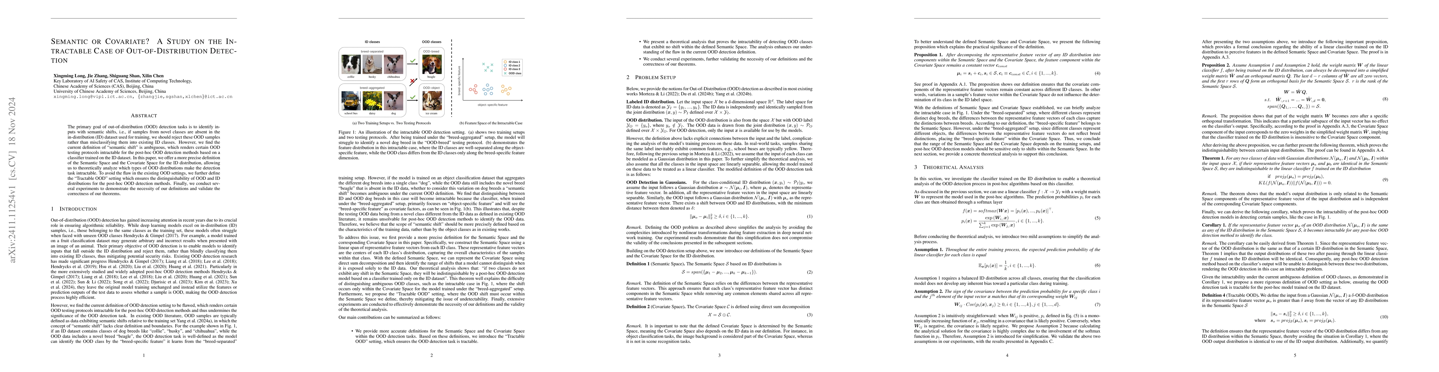 Thumbnail for Semantic or Covariate? A Study on the Intractable Case of
  Out-of-Distribution Detection
