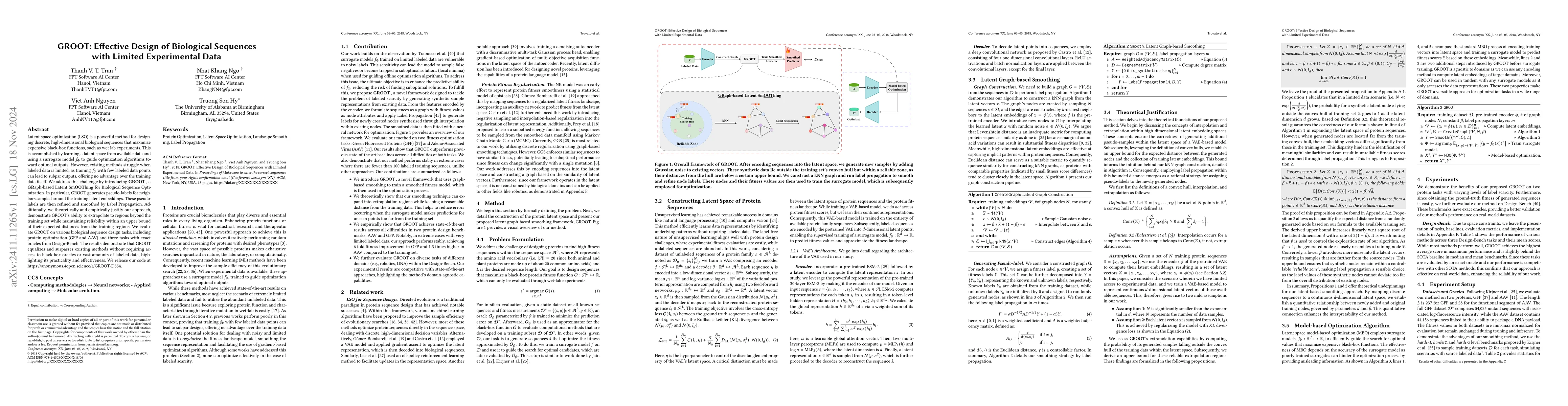 Thumbnail for GROOT: Effective Design of Biological Sequences with Limited
  Experimental Data