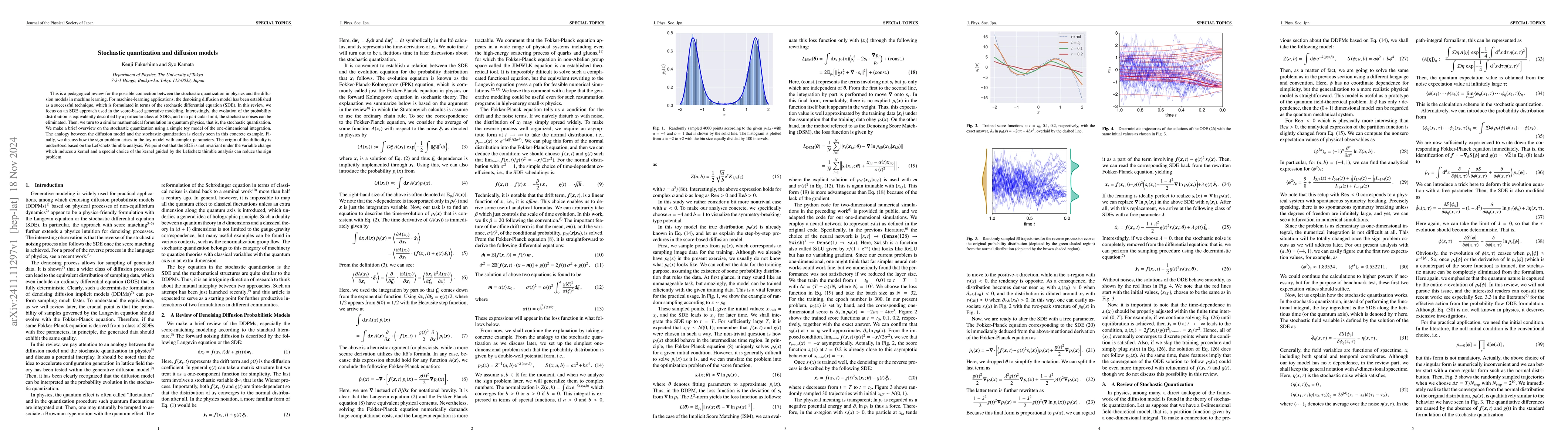 Thumbnail for Stochastic quantization and diffusion models