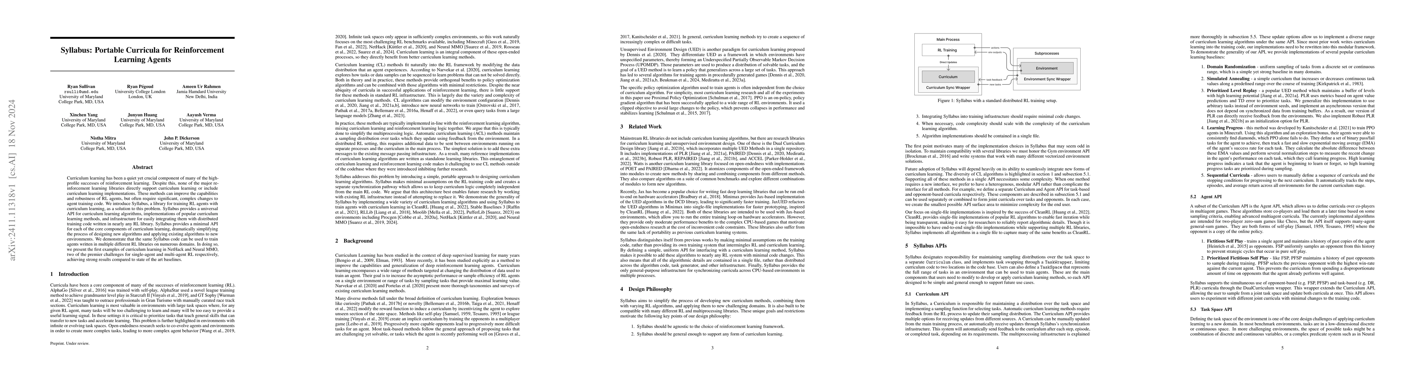 Thumbnail for Syllabus: Portable Curricula for Reinforcement Learning Agents