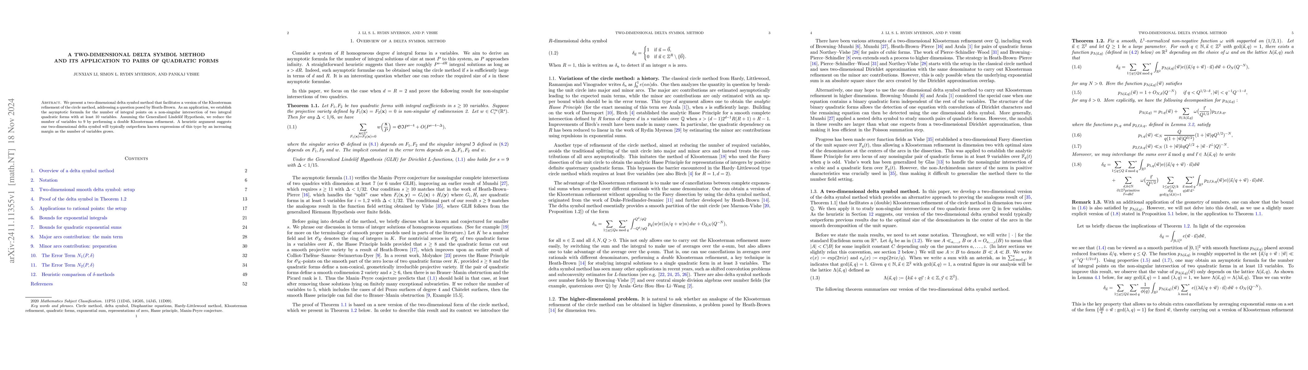 Thumbnail for A two-dimensional delta symbol method and its application to pairs of
  quadratic forms