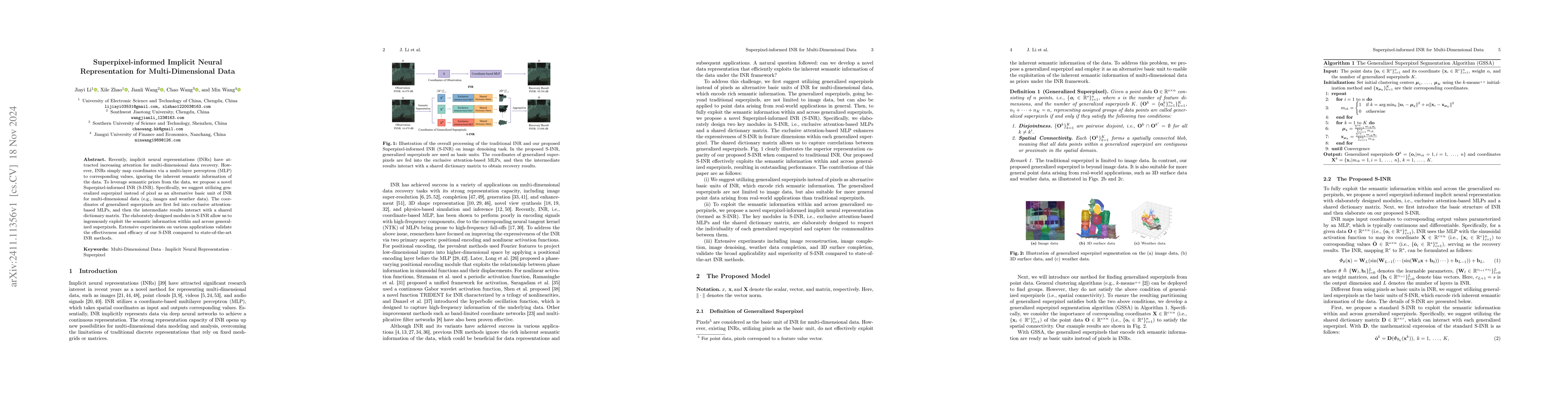 Thumbnail for Superpixel-informed Implicit Neural Representation for Multi-Dimensional
  Data