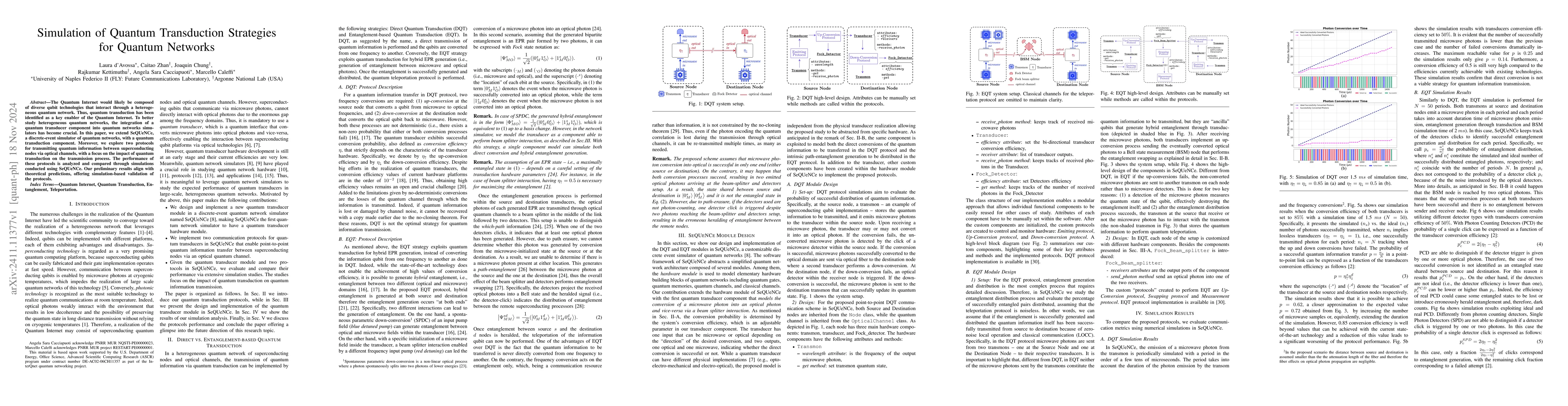 Thumbnail for Simulation of Quantum Transduction Strategies for Quantum Networks