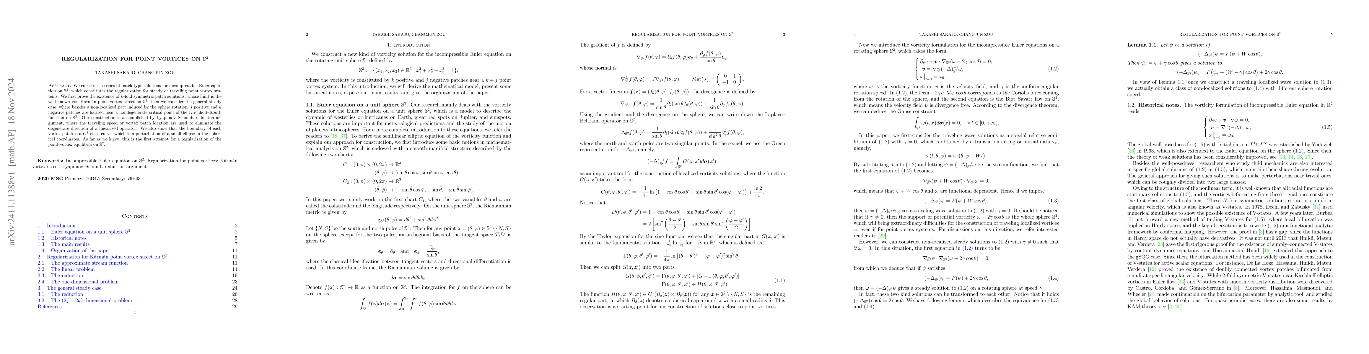 Thumbnail for Regularization for point vortices on $\mathbb S^2$