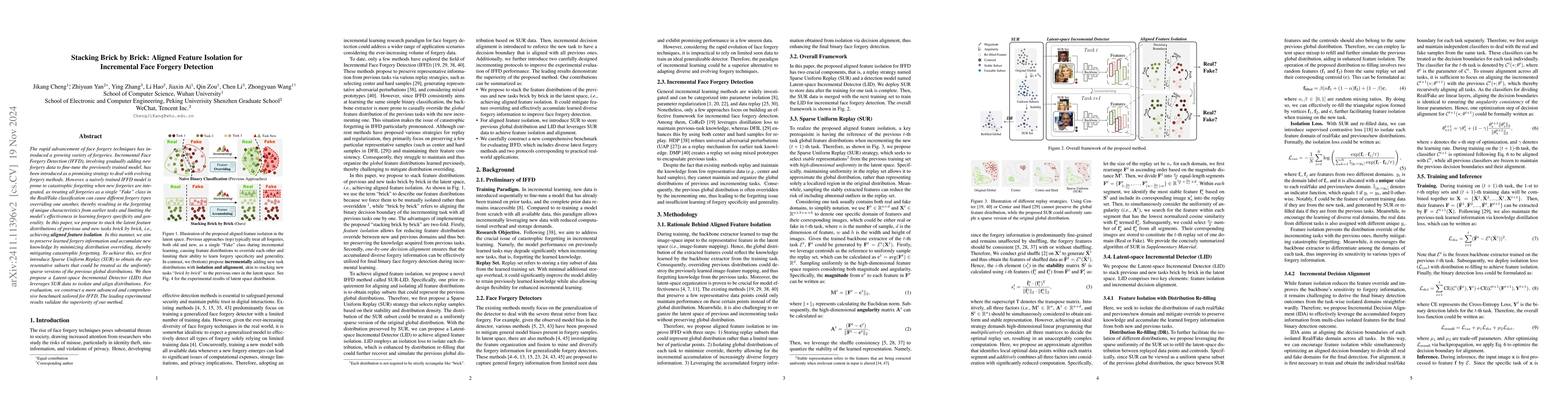 Thumbnail for Stacking Brick by Brick: Aligned Feature Isolation for Incremental Face
  Forgery Detection