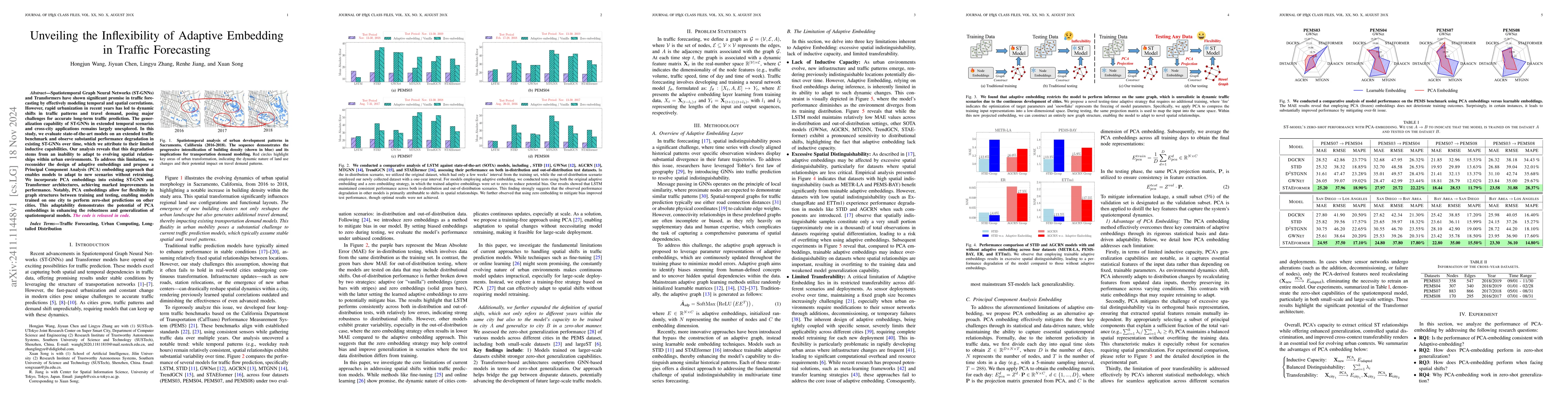 Thumbnail for Unveiling the Inflexibility of Adaptive Embedding in Traffic Forecasting