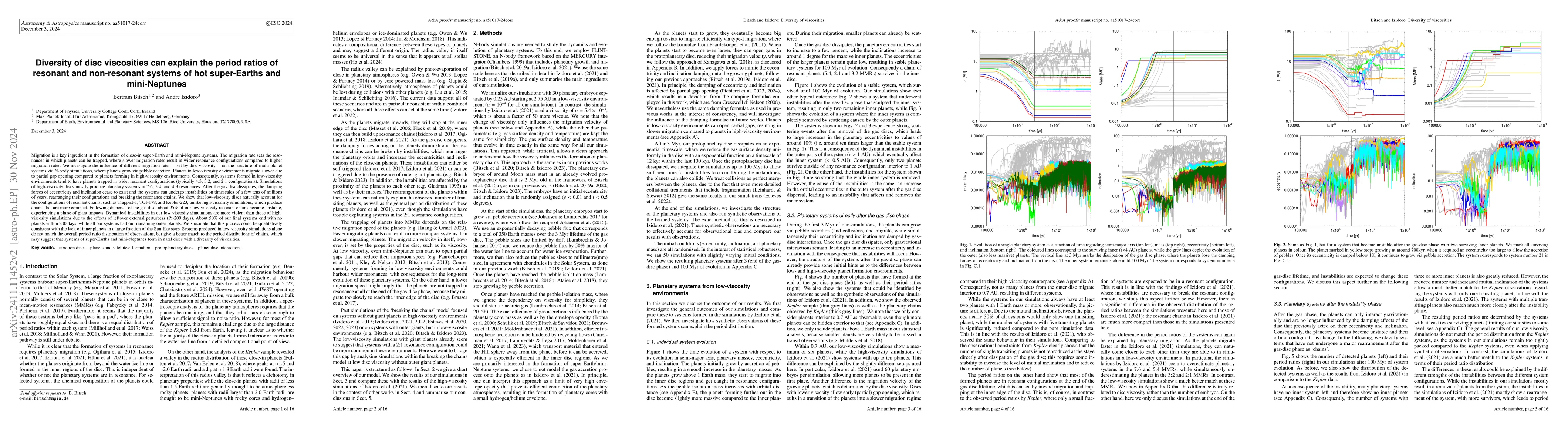 Thumbnail for Diversity of disc viscosities can explain the period ratios of resonant
  and non-resonant systems of hot super-Earths and mini-Neptunes