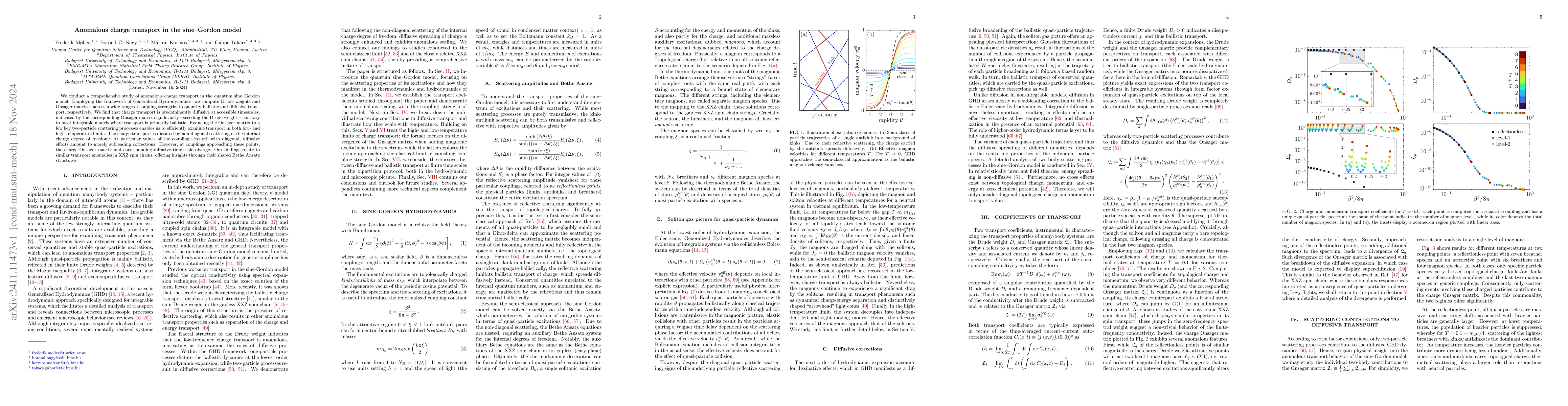 Thumbnail for Anomalous charge transport in the sine-Gordon model