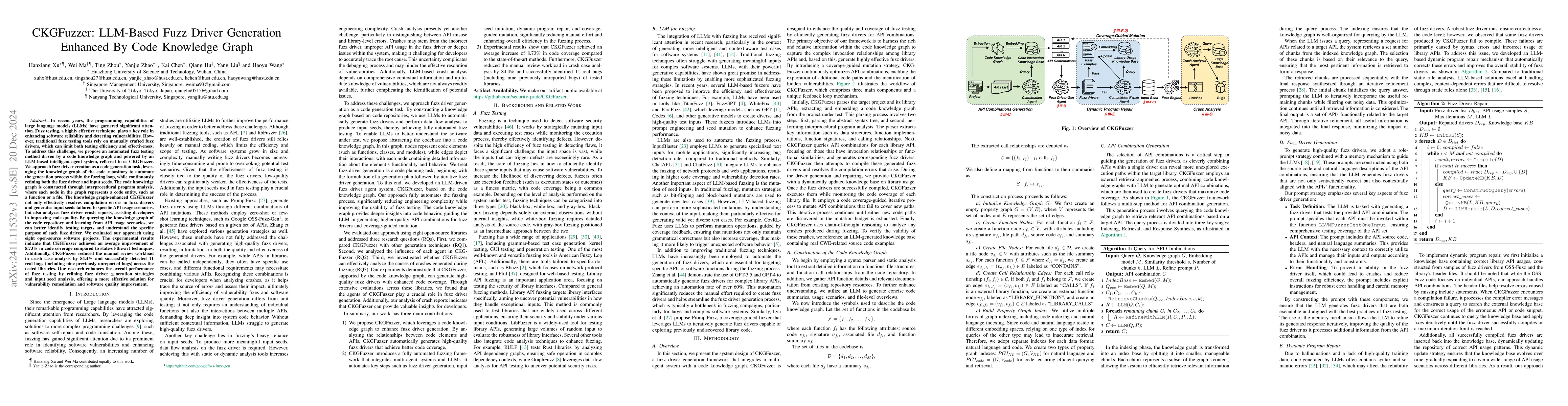 Thumbnail for A Code Knowledge Graph-Enhanced System for LLM-Based Fuzz Driver
  Generation