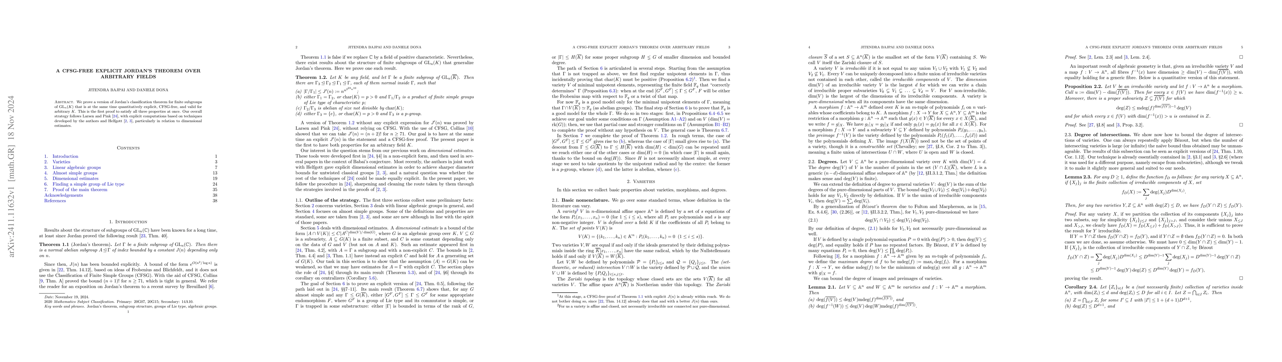 Thumbnail for A CFSG-free explicit Jordan's theorem over arbitrary fields