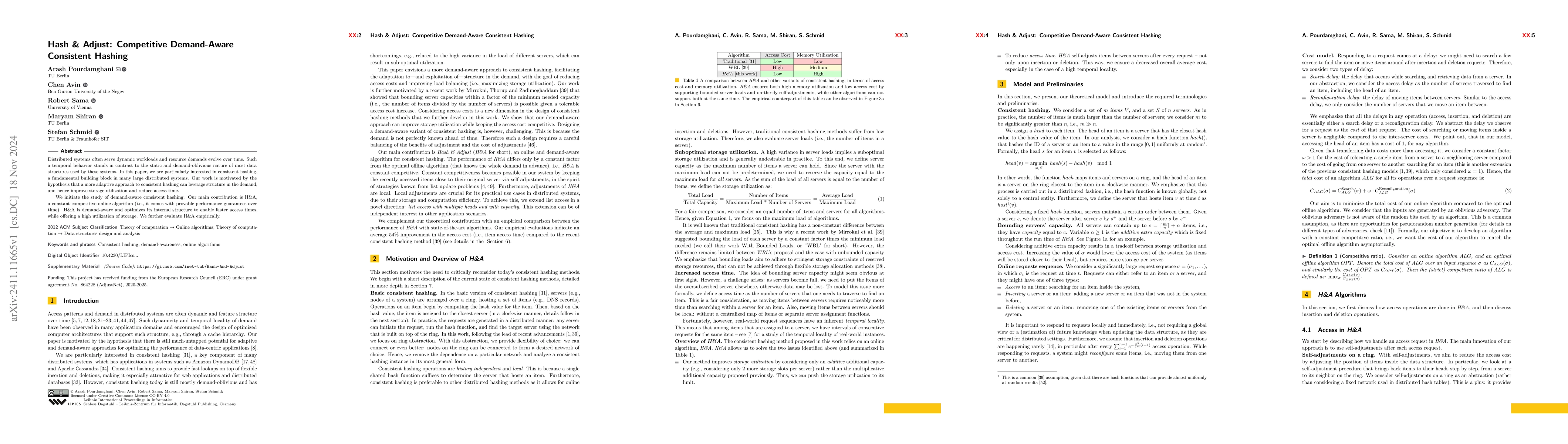 Thumbnail for Hash & Adjust: Competitive Demand-Aware Consistent Hashing
