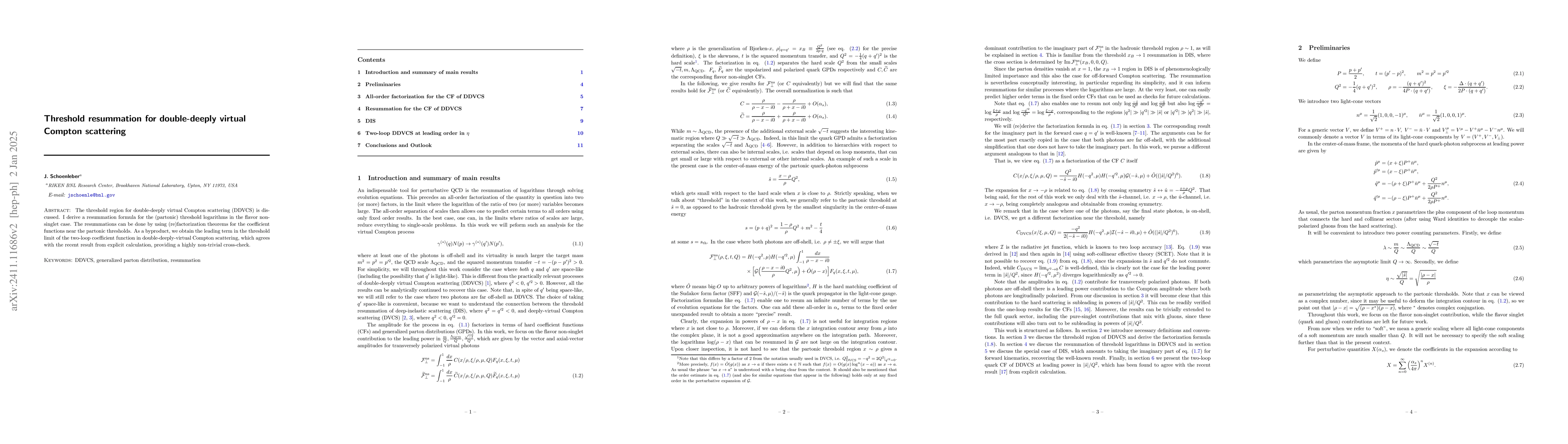 Thumbnail for Threshold resummation for double-deeply virtual Compton scattering