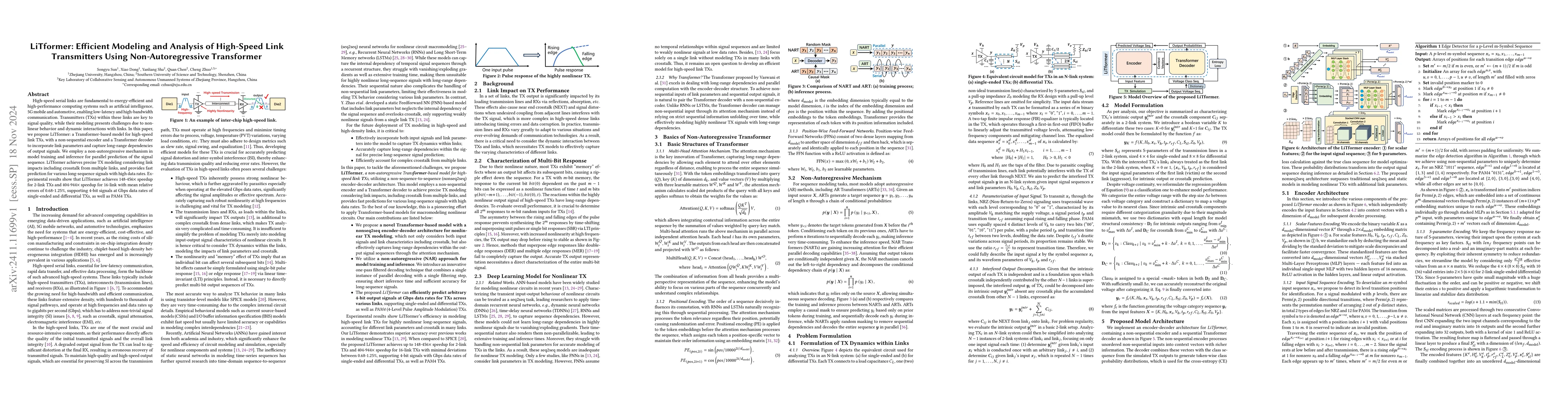 Thumbnail for LiTformer: Efficient Modeling and Analysis of High-Speed Link
  Transmitters Using Non-Autoregressive Transformer