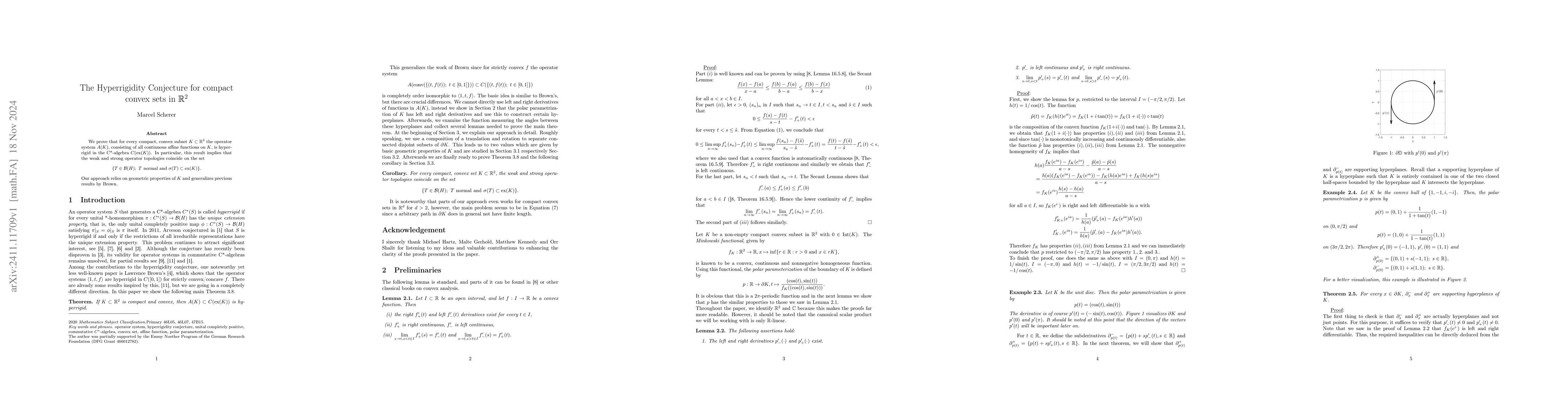 Thumbnail for The Hyperrigidity Conjecture for compact convex sets in $\mathbb{R}^2$