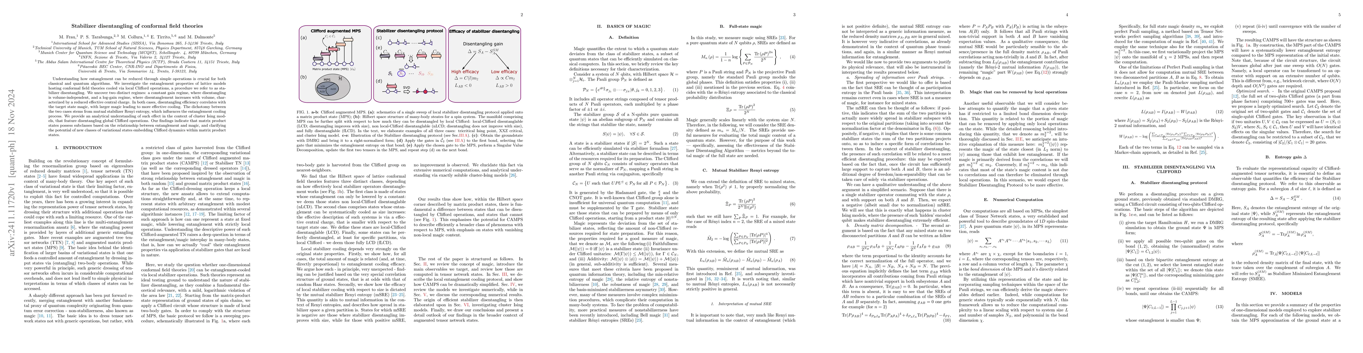 Thumbnail for Stabilizer disentangling of conformal field theories