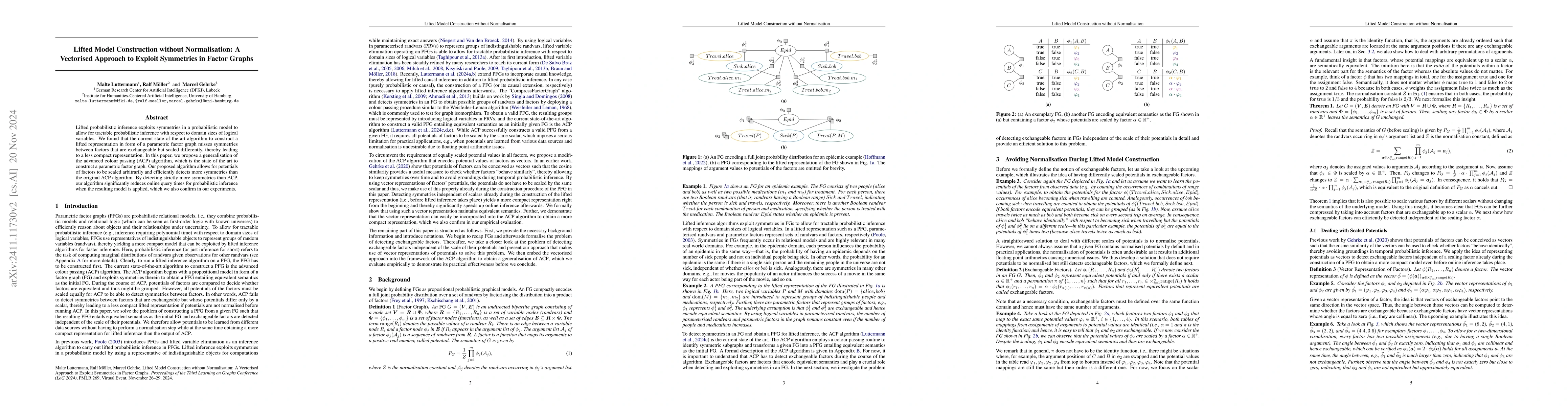 Thumbnail for Lifted Model Construction without Normalisation: A Vectorised Approach
  to Exploit Symmetries in Factor Graphs