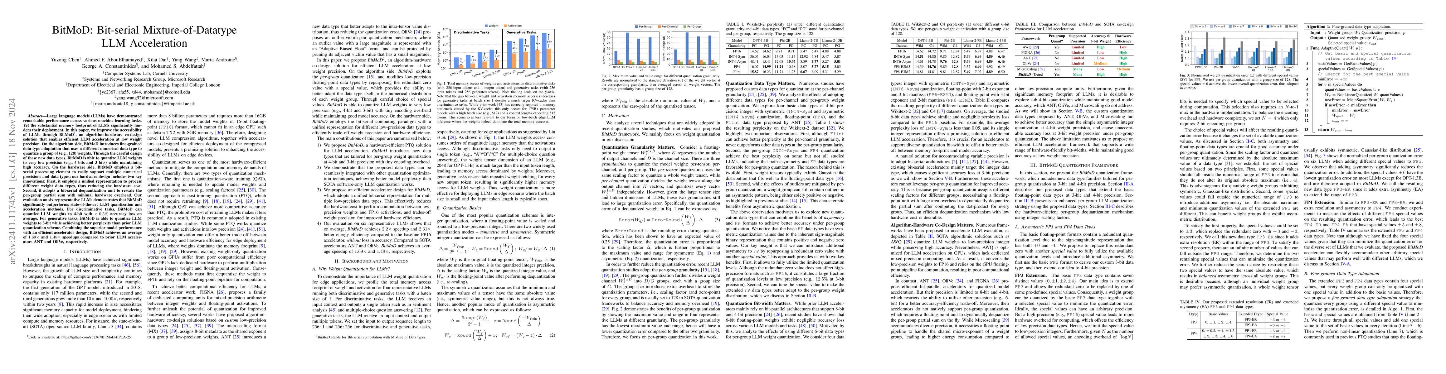 Thumbnail for BitMoD: Bit-serial Mixture-of-Datatype LLM Acceleration