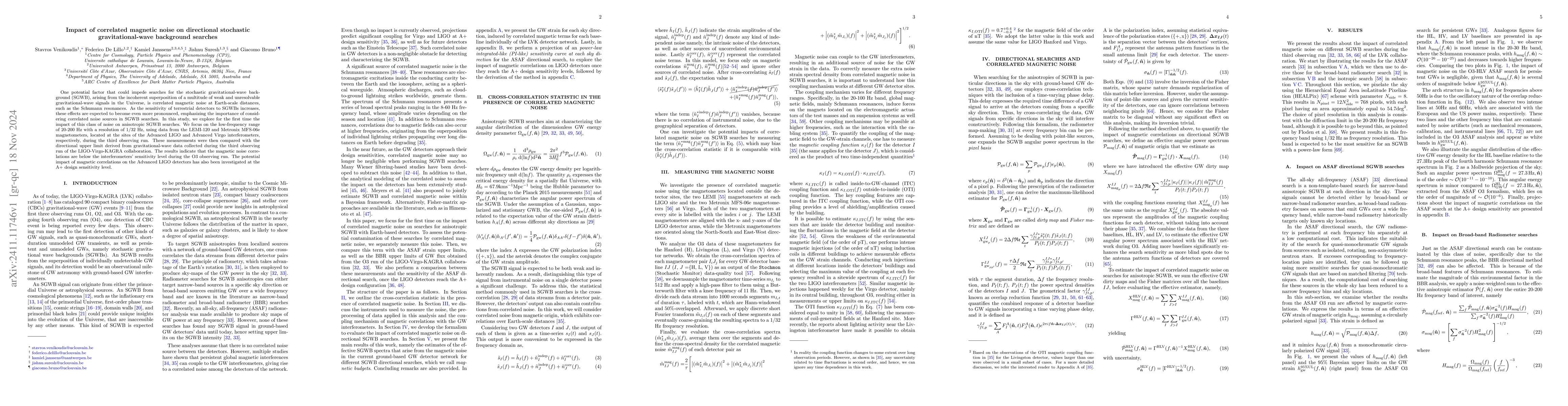 Thumbnail for Impact of correlated magnetic noise on directional stochastic
  gravitational-wave background searches