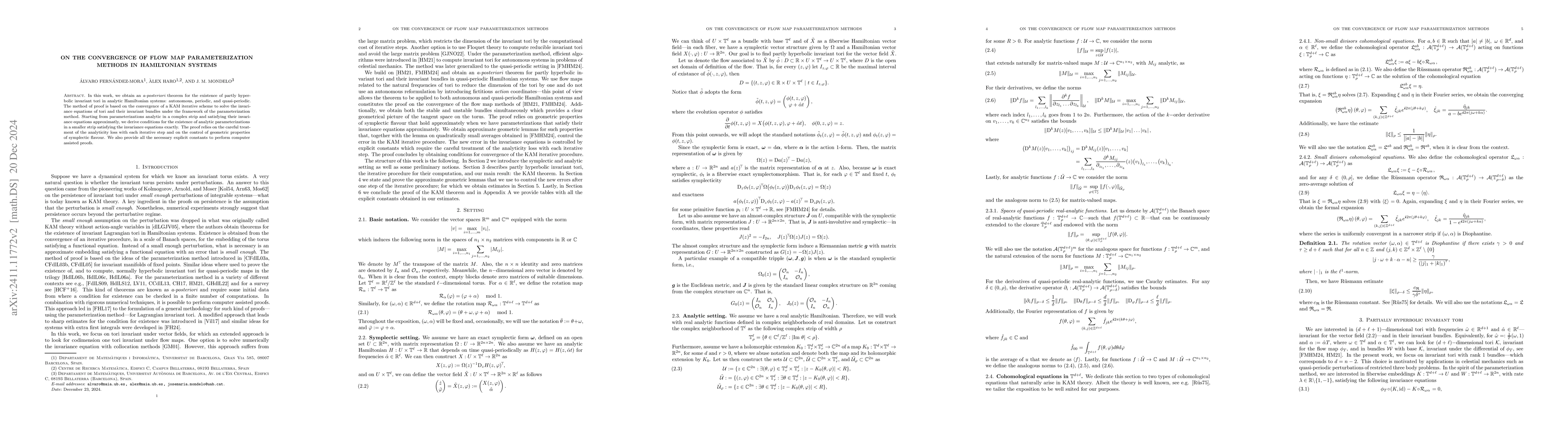 Thumbnail for On the convergence of flow map parameterization methods in Hamiltonian
  systems