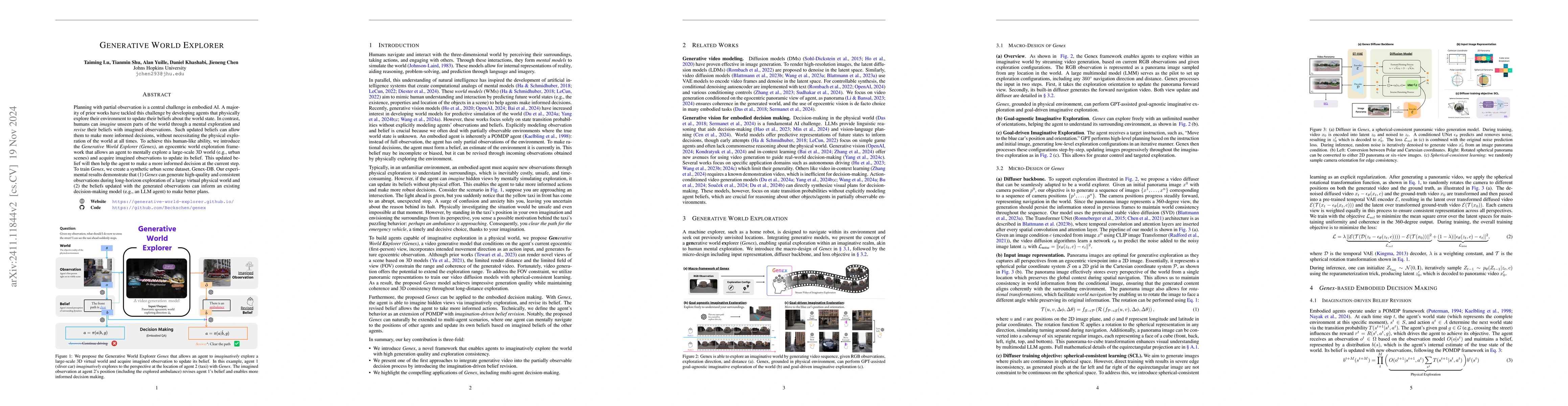 Thumbnail for Generative World Explorer