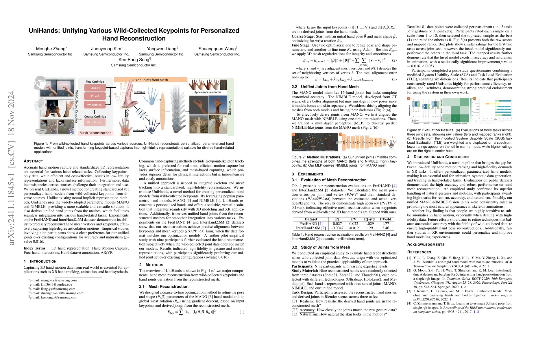 Thumbnail for UniHands: Unifying Various Wild-Collected Keypoints for Personalized
  Hand Reconstruction