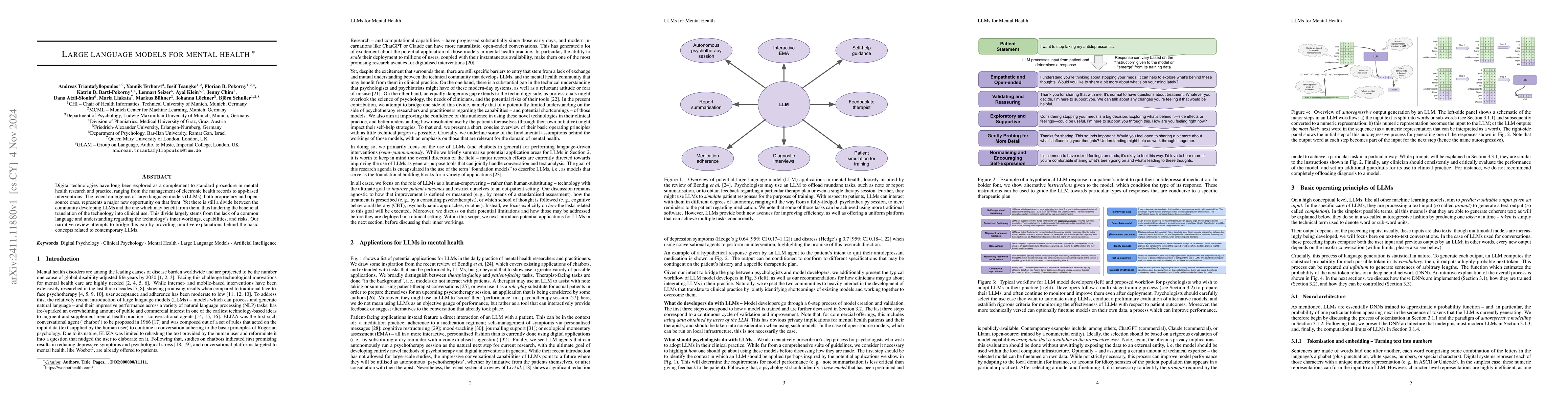 Thumbnail for Large language models for mental health