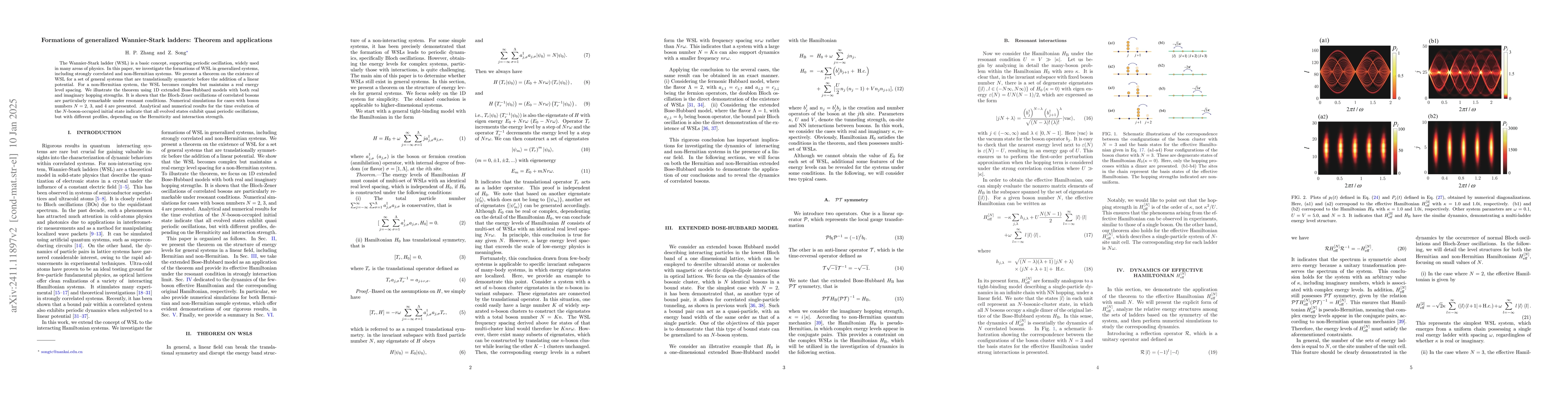 Thumbnail for Formations of generalized Wannier-Stark ladders: Theorem and
  applications