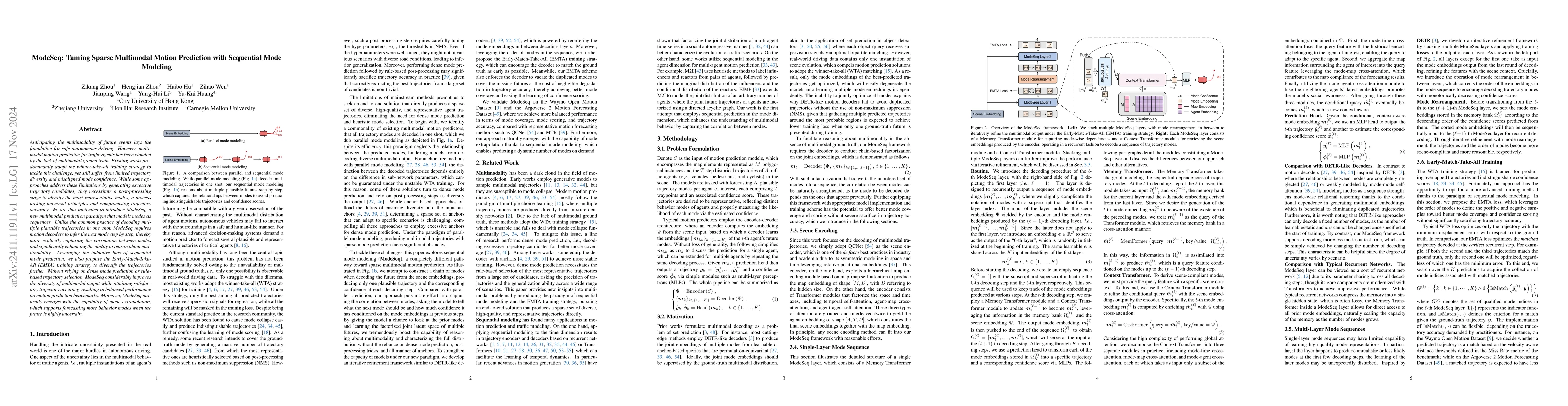 Thumbnail for ModeSeq: Taming Sparse Multimodal Motion Prediction with Sequential Mode
  Modeling