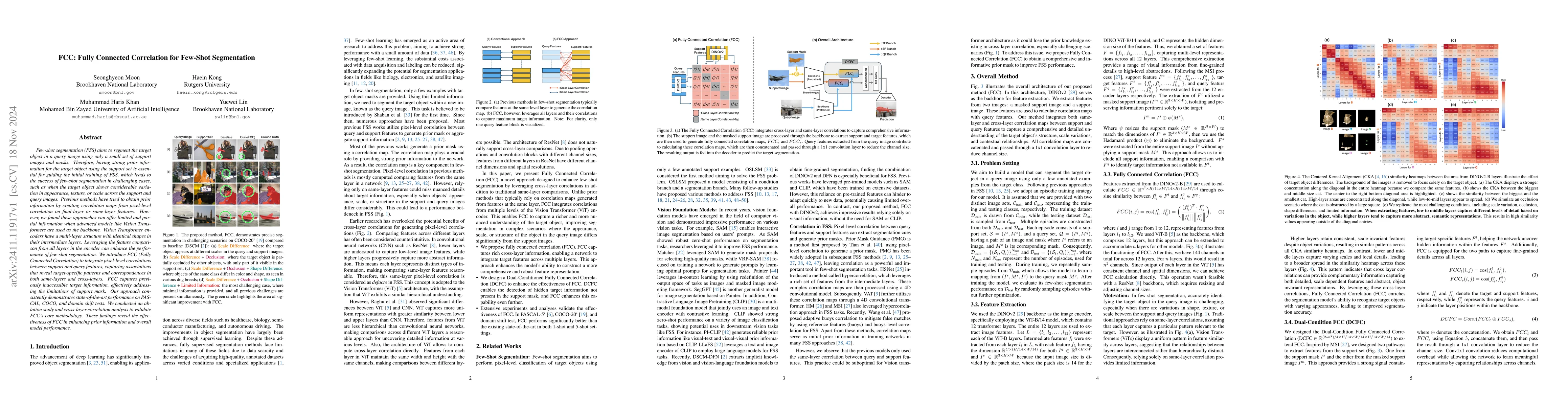 Thumbnail for FCC: Fully Connected Correlation for Few-Shot Segmentation