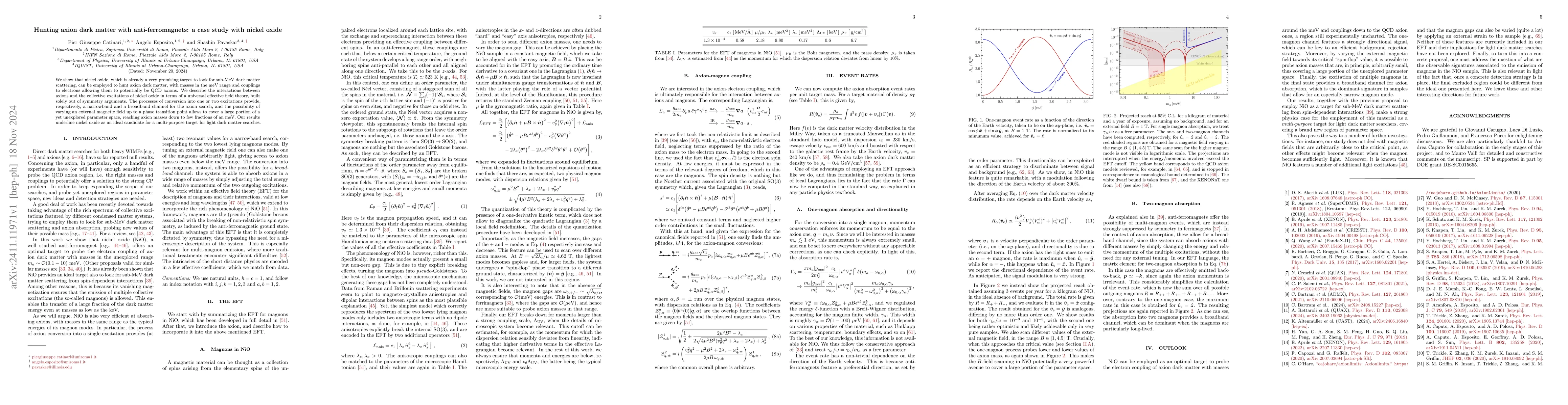 Thumbnail for Hunting axion dark matter with anti-ferromagnets: a case study with
  nickel oxide