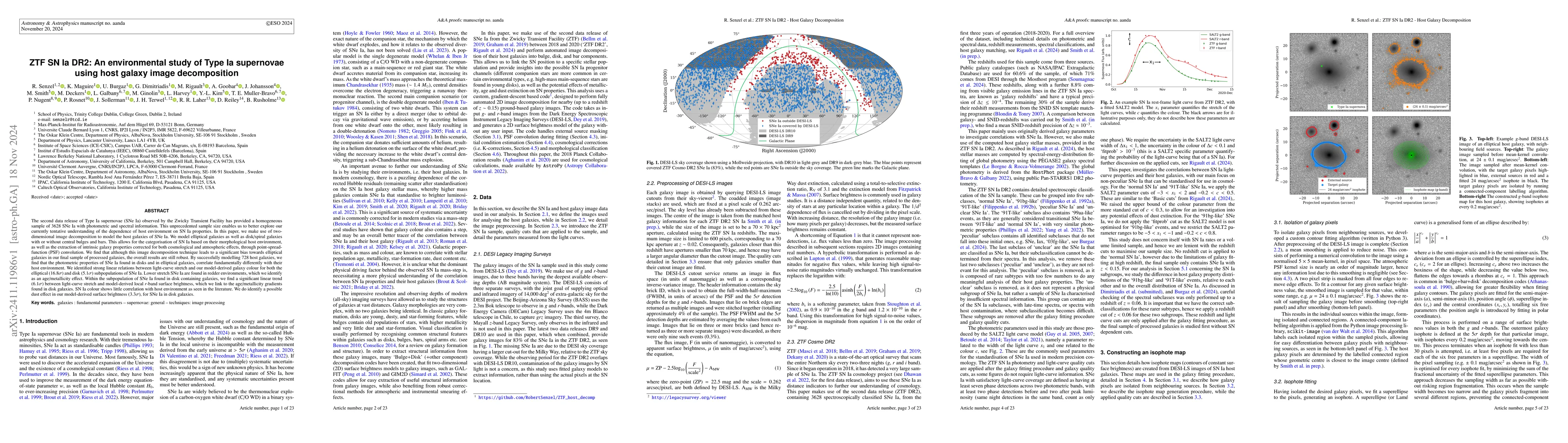 Thumbnail for ZTF SN Ia DR2: An environmental study of Type Ia supernovae using host
  galaxy image decomposition