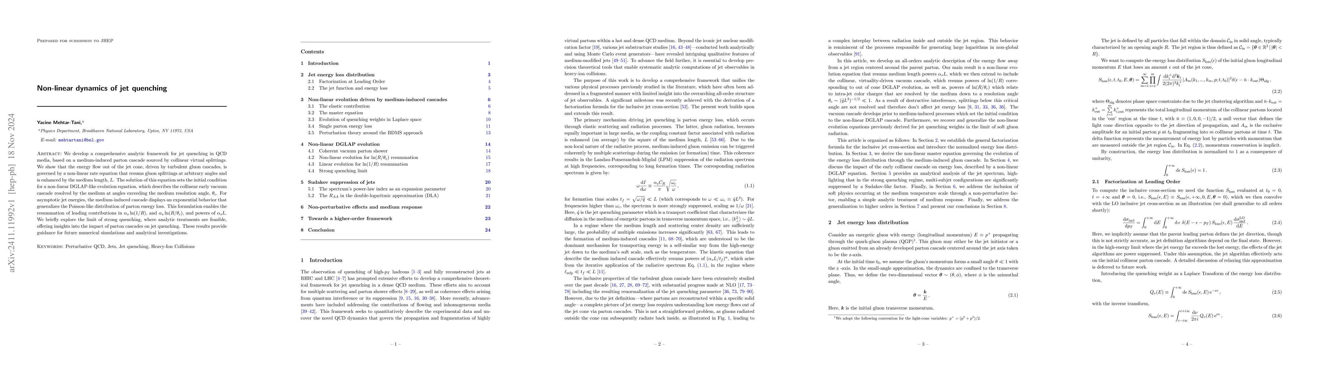 Thumbnail for Non-linear dynamics of jet quenching