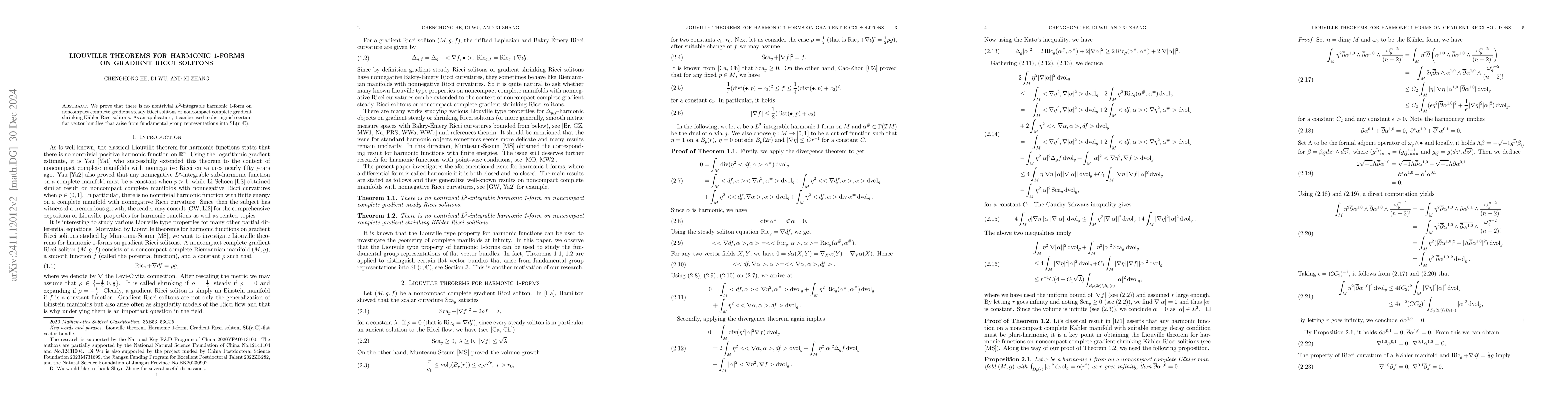 Thumbnail for Liouville theorems for harmonic metrics on gradient Ricci solitons