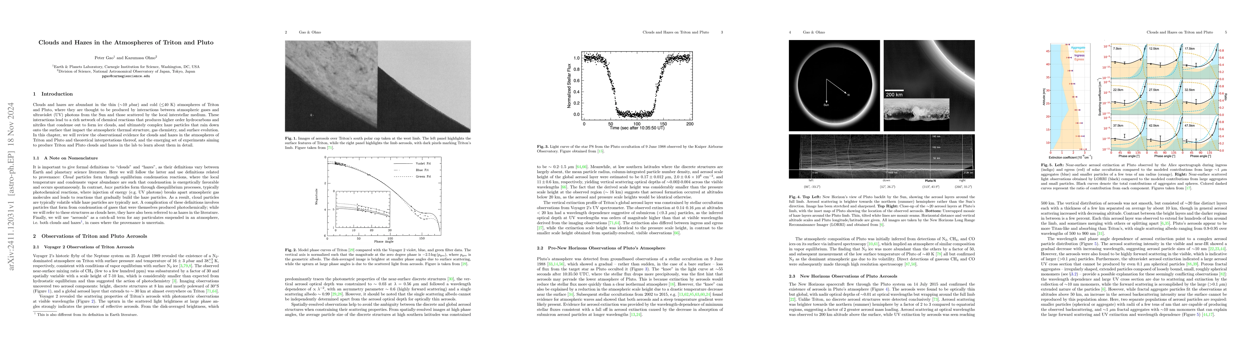 Thumbnail for Clouds and Hazes in the Atmospheres of Triton and Pluto