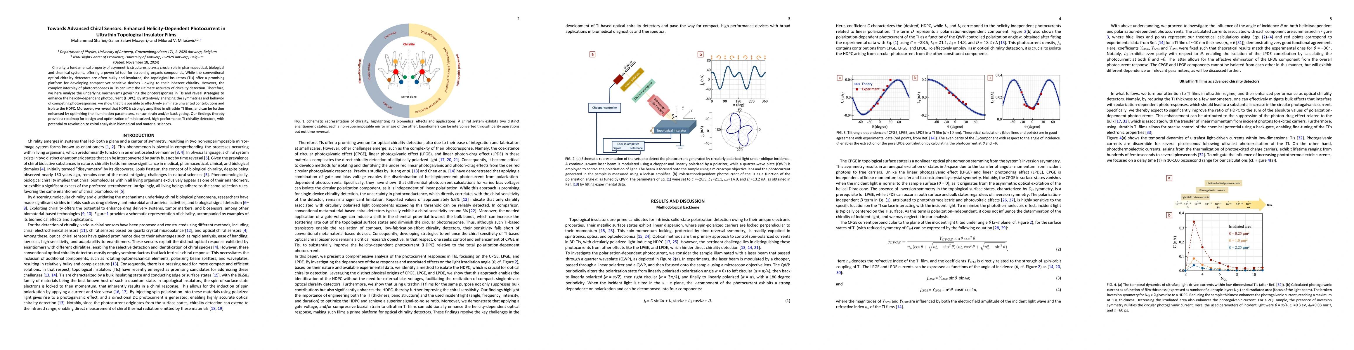 Thumbnail for Towards Advanced Chiral Sensors: Enhanced Helicity-Dependent
  Photocurrent in Ultrathin Topological Insulator Films