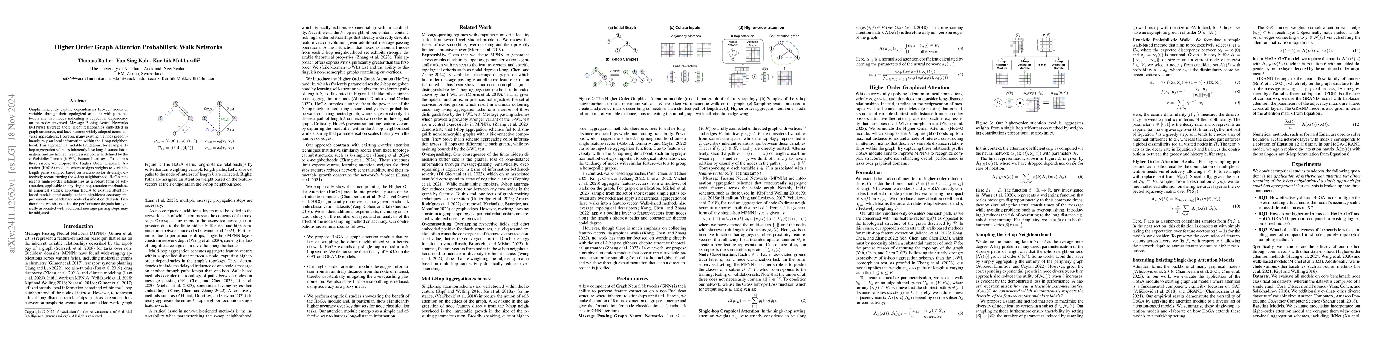 Thumbnail for Higher Order Graph Attention Probabilistic Walk Networks