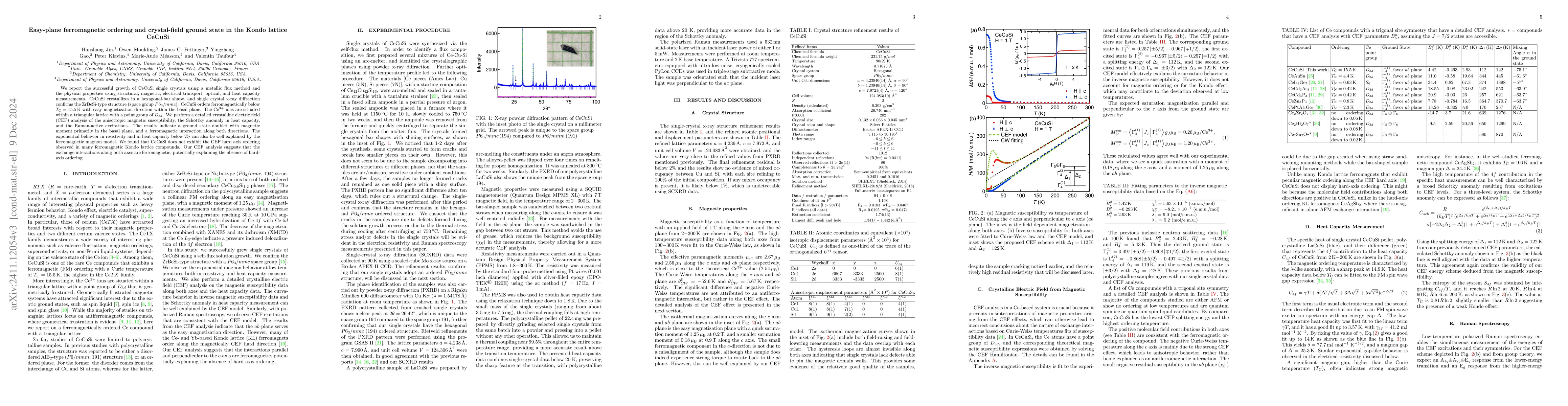Thumbnail for Easy-plane ferromagnetic ordering and crystal-field ground state in the
  Kondo lattice CeCuSi