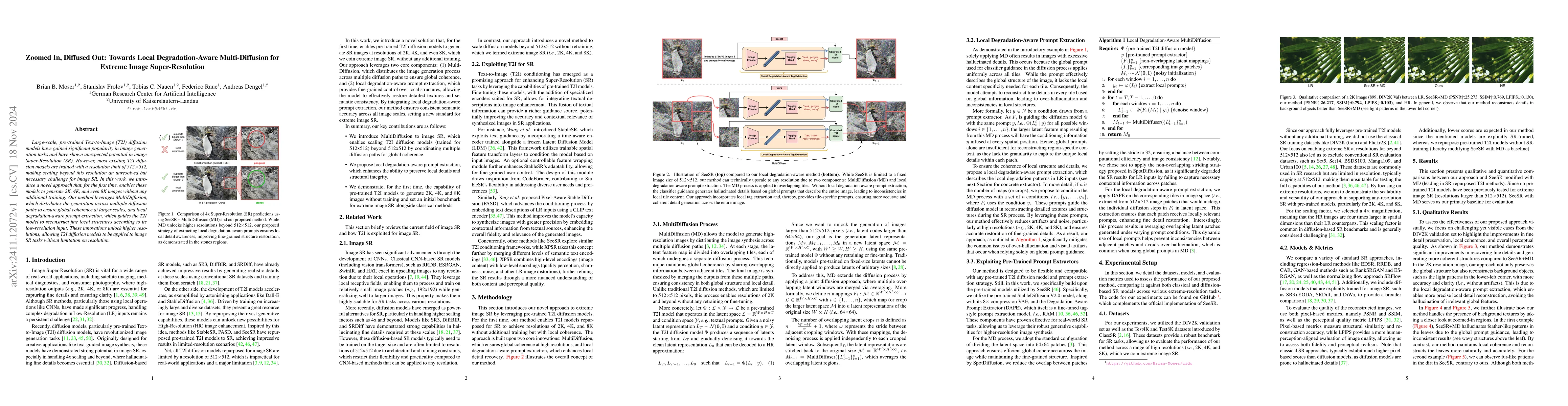 Thumbnail for Zoomed In, Diffused Out: Towards Local Degradation-Aware Multi-Diffusion
  for Extreme Image Super-Resolution