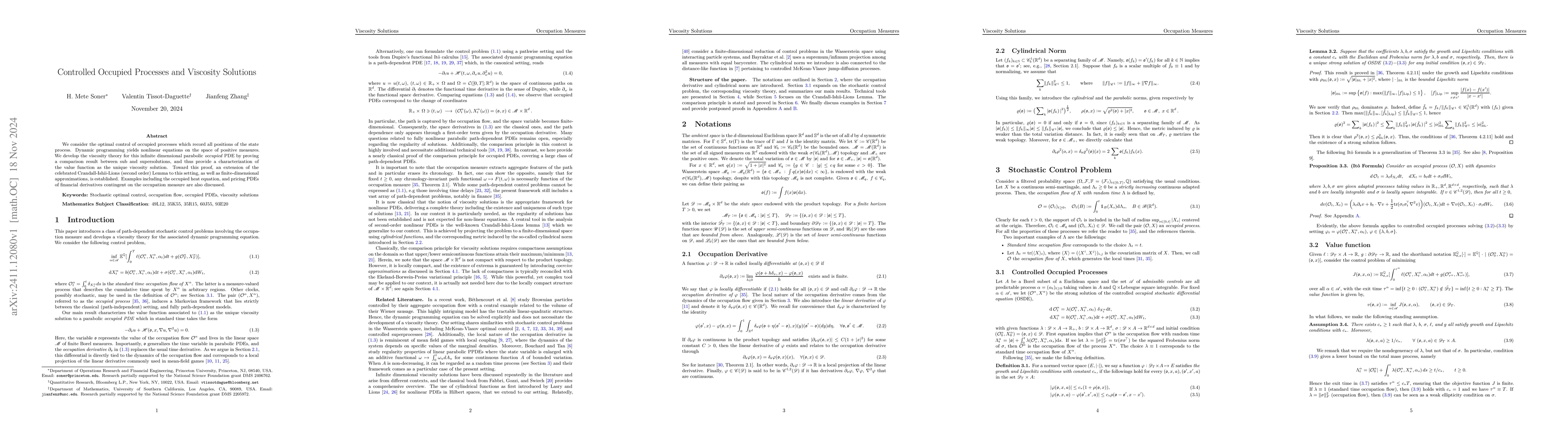 Thumbnail for Controlled Occupied Processes and Viscosity Solutions