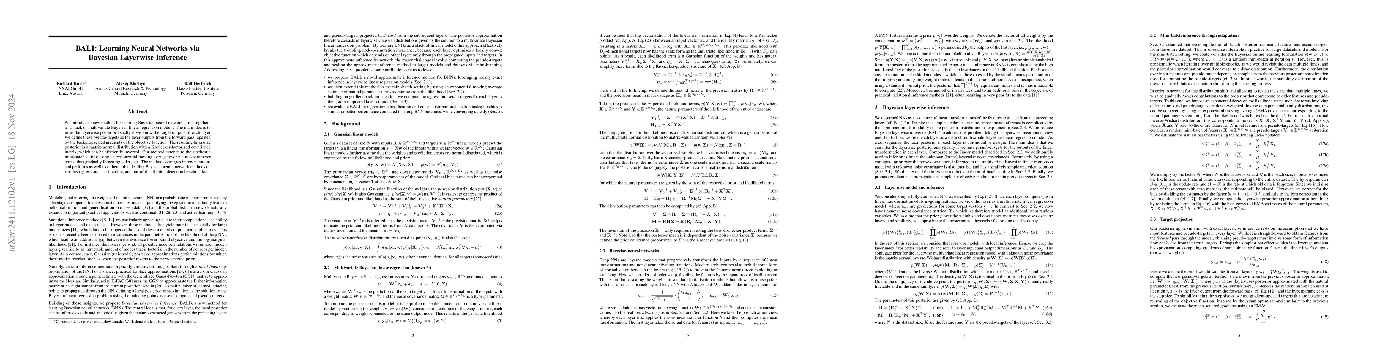 Thumbnail for BALI: Learning Neural Networks via Bayesian Layerwise Inference