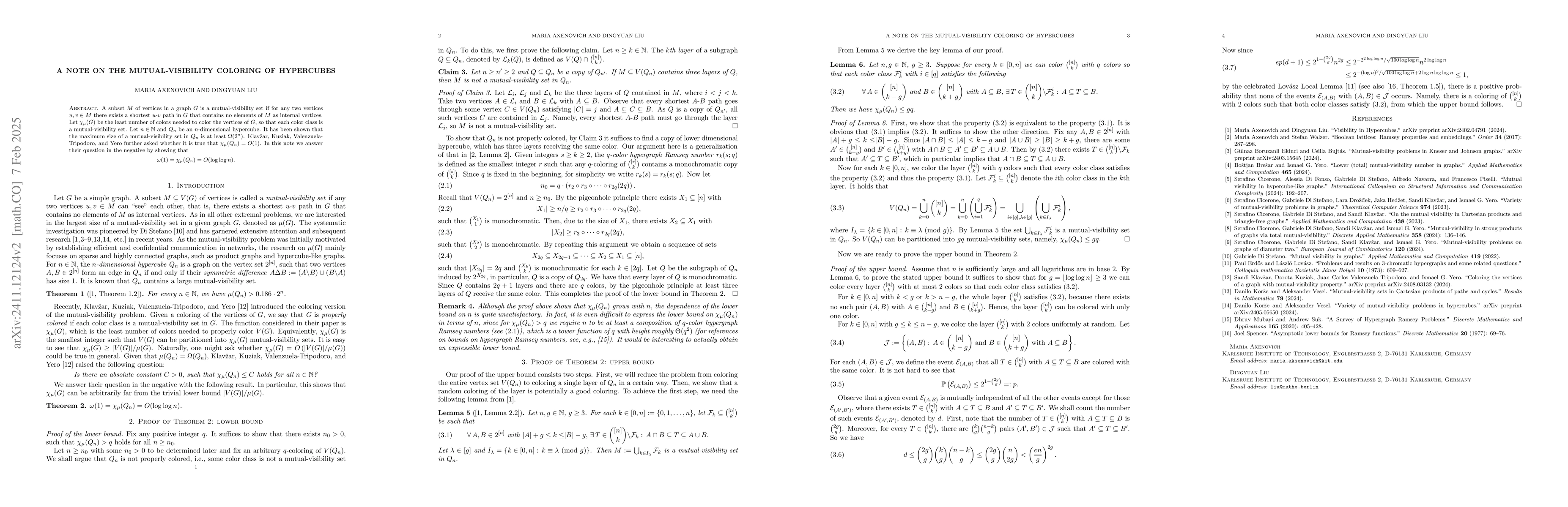Thumbnail for A note on the mutual-visibility coloring of hypercubes