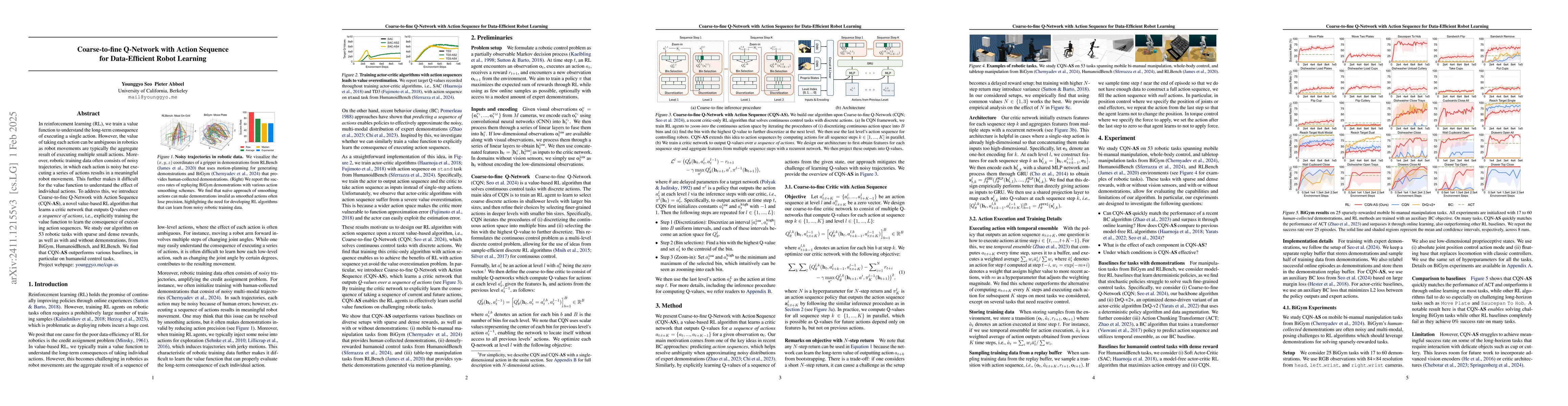 Thumbnail for Reinforcement Learning with Action Sequence for Data-Efficient Robot
  Learning