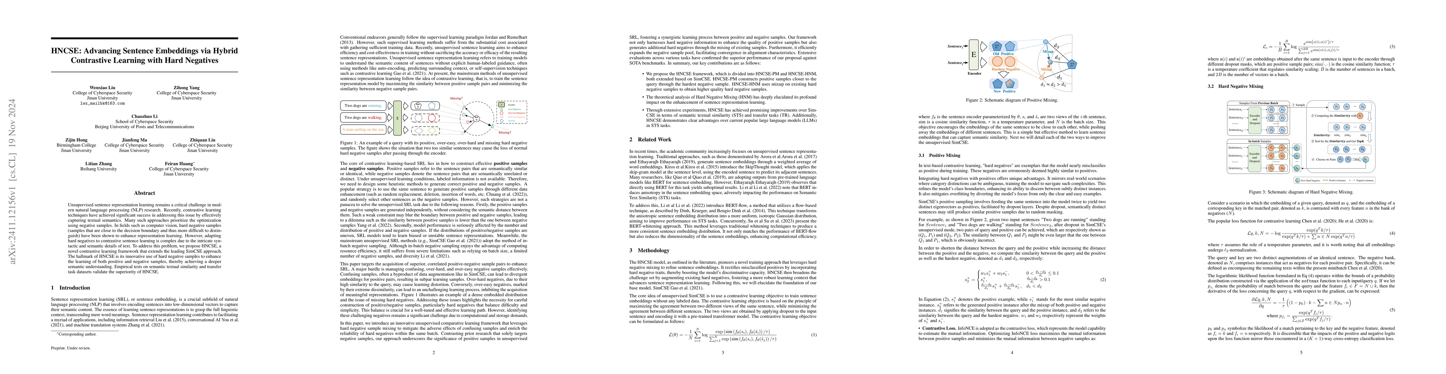 Thumbnail for HNCSE: Advancing Sentence Embeddings via Hybrid Contrastive Learning
  with Hard Negatives