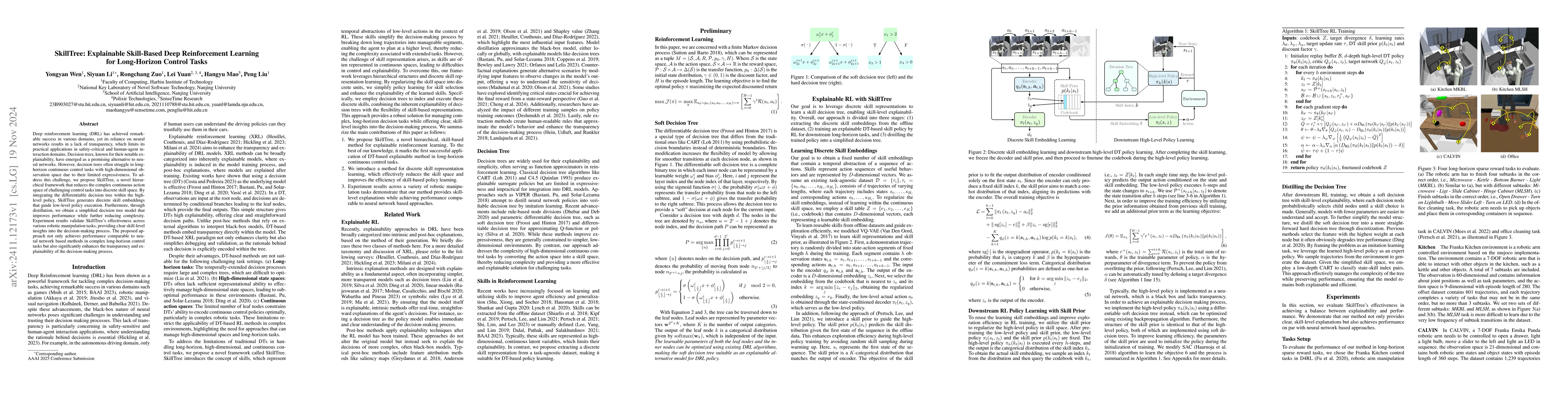 Thumbnail for SkillTree: Explainable Skill-Based Deep Reinforcement Learning for
  Long-Horizon Control Tasks