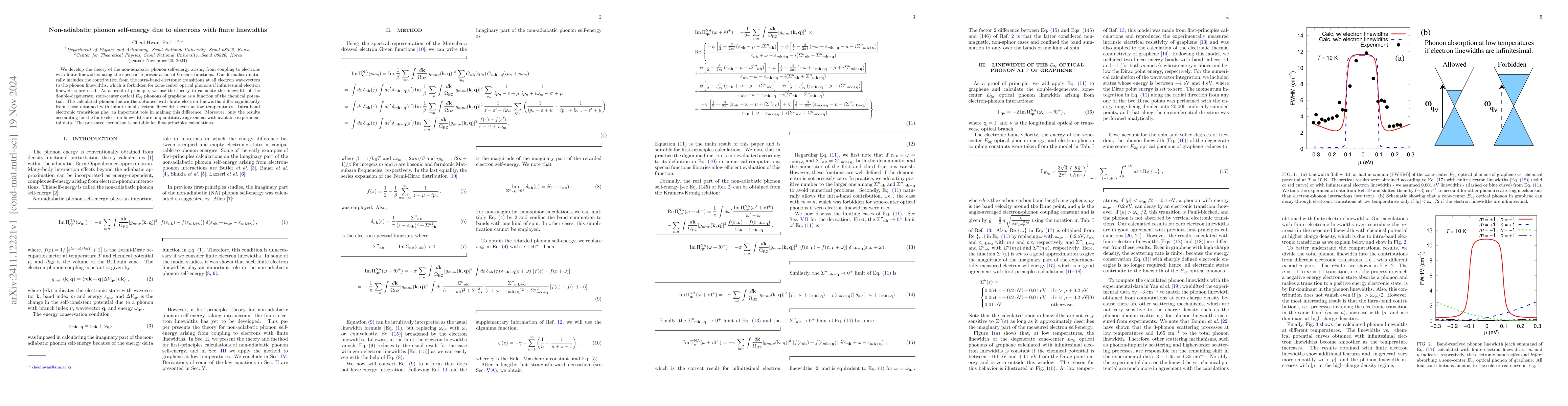 Thumbnail for Non-adiabatic phonon self-energy due to electrons with finite linewidths