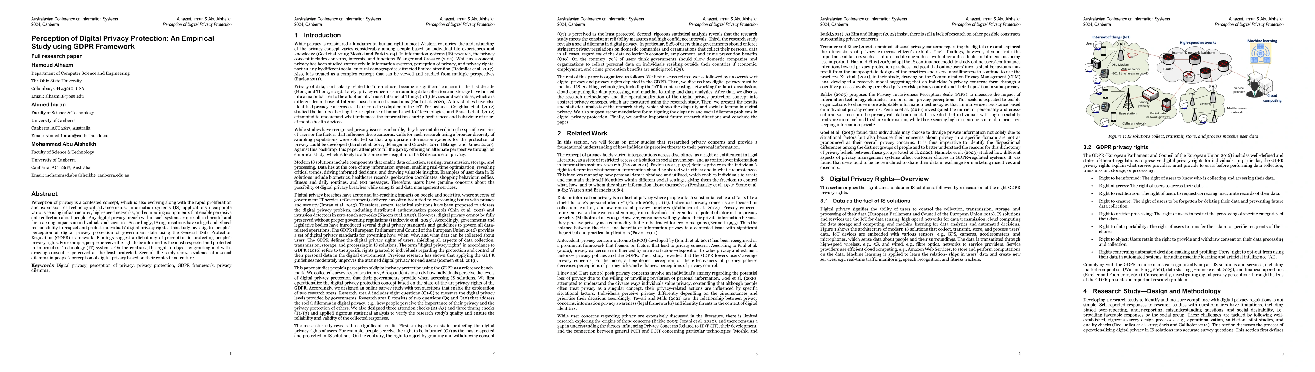 Thumbnail for Perception of Digital Privacy Protection: An Empirical Study using GDPR
  Framework